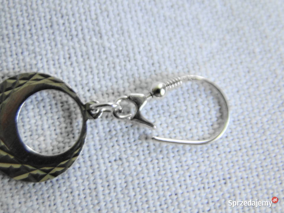 Oryginalne dwustronne kolczyki srebro 925 srebro