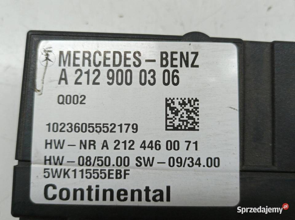 MODUŁ POMPY PALIWA GPS ZESTAW A2129000306 osobowe