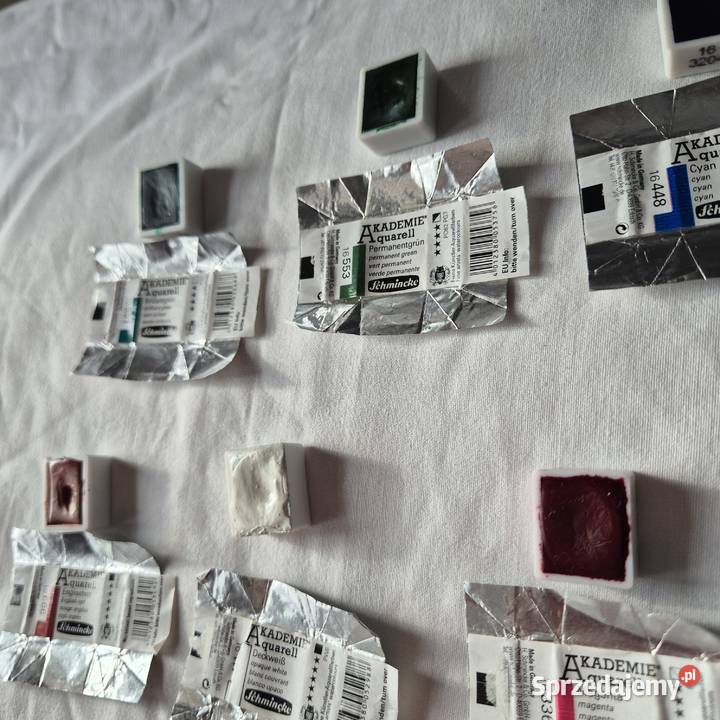 Schmincke akwarele 8 sztuk z serii Akademie małopolskie Brzesko sprzedam