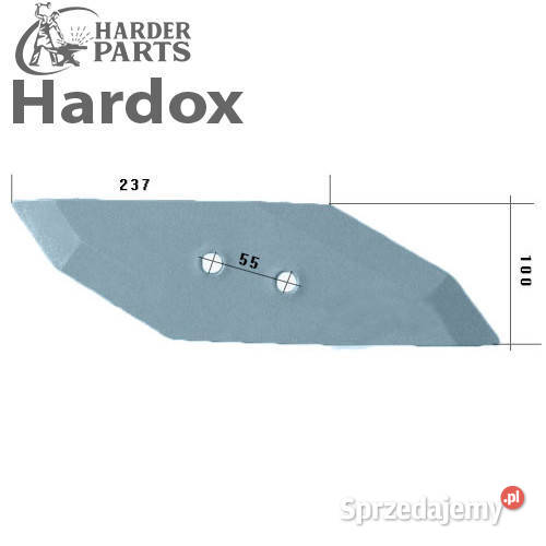 Dłuto 100ha HARDOX 3365541L S2WL części do pługa nieuszkodzony Suwałki
