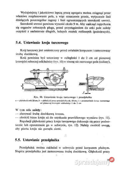 Pługi Grudziądz 2 i 3 skibowe instrukcja i Stalowa Wola