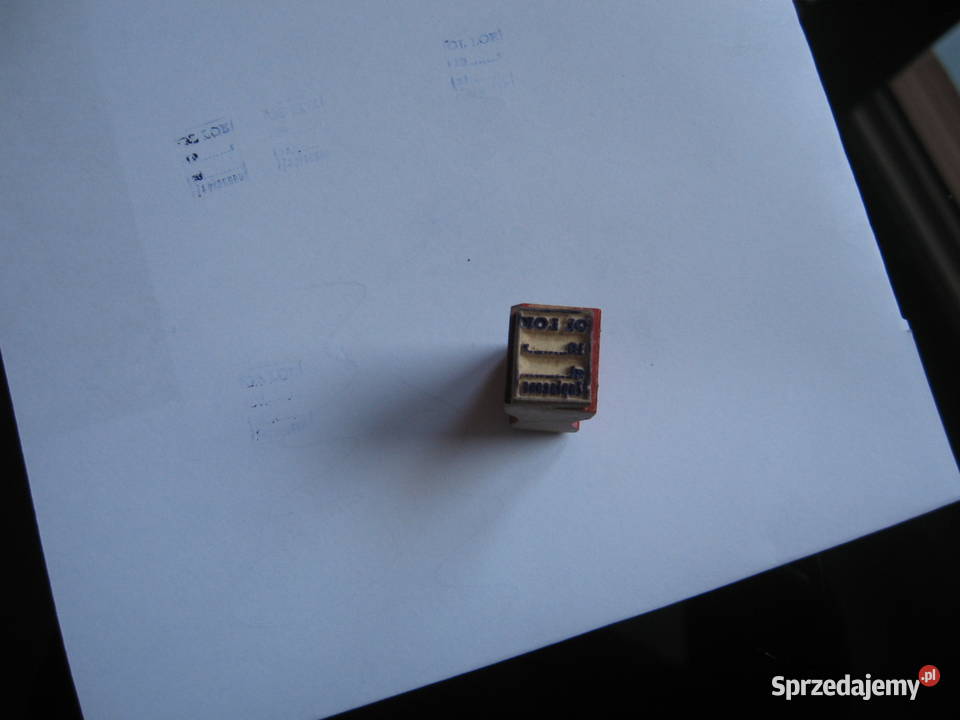 Stara pieczatka stempel OC LOK 19 wkropkowanie Olsztyn