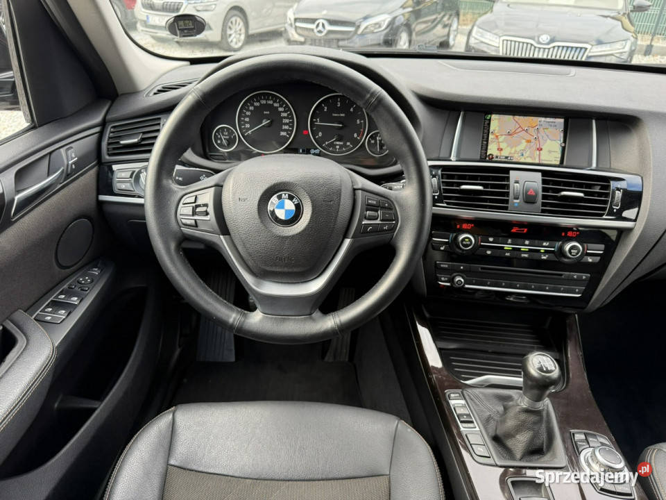 BMW X3 20D 150 2015r skóry Navi hak zadbana F25 Wrocław