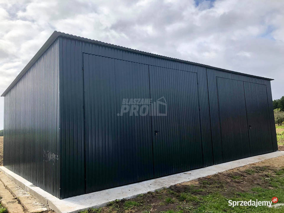 Hala Garaz blaszany 8x6 ścianka działowa Brama Krośniewice sprzedam