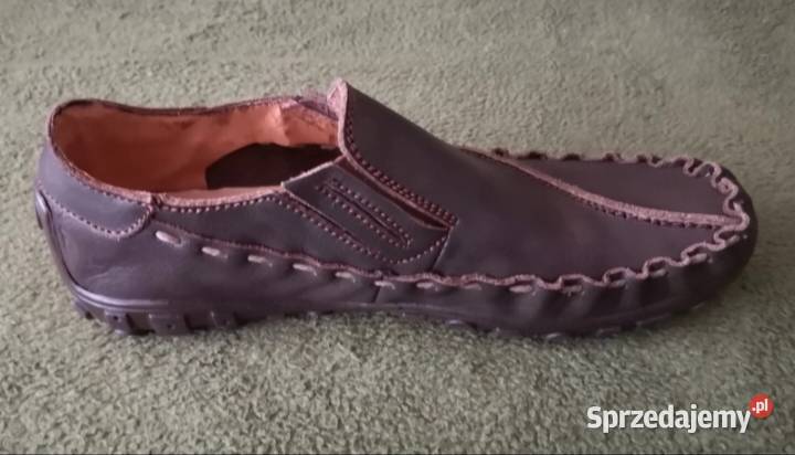 Mokasyny marki BONE rozmiar 41 brązowy/beżowy Katowice