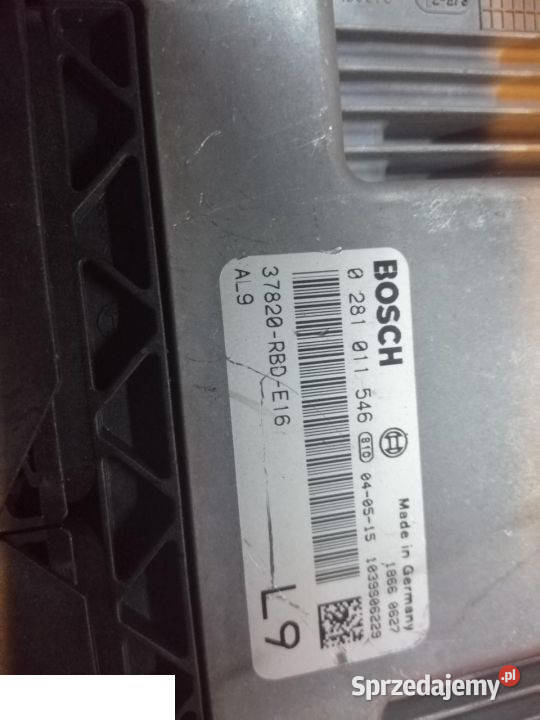 Honda accord VIII komputer sterownik silnika RBD Układ elektryczny Kozubszczyzna sprzedam
