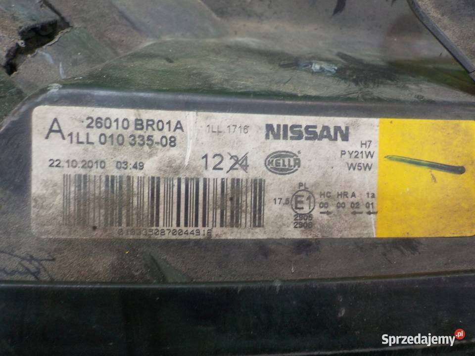 NISSAN QASHQAI J10 LIFT 10r 5D lampa prawa przod Lampy przednie Suków