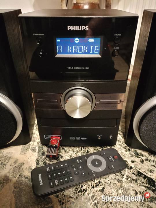 Wieża Philips USB Aux RDS Mp3 pilot wielkopolskie Drawski Młyn