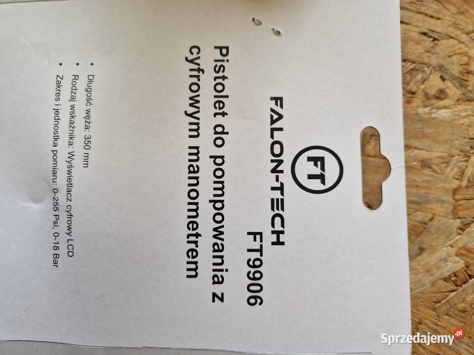 PISTOLET DO POMPOWANIA KÓŁ CYFROWY MANOMETR 18 Głogowa