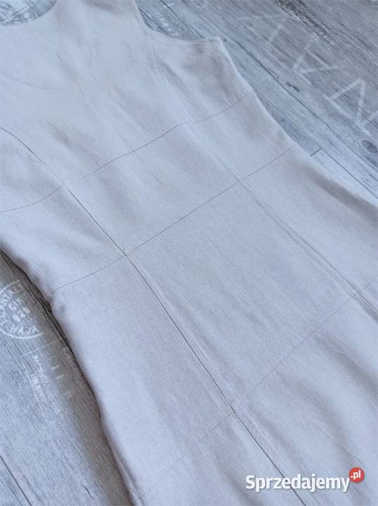 Długa letnia sukienka na każdą okazję len S Katowice