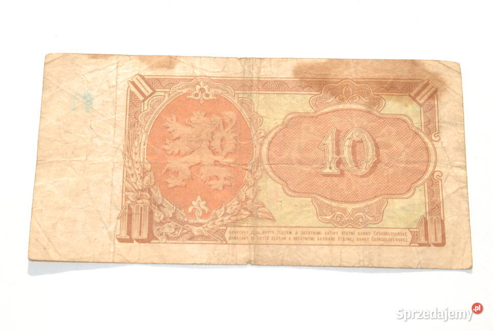 Stary banknot 10 koron Czechosłowacja 1953 antyk Cieszyn sprzedam