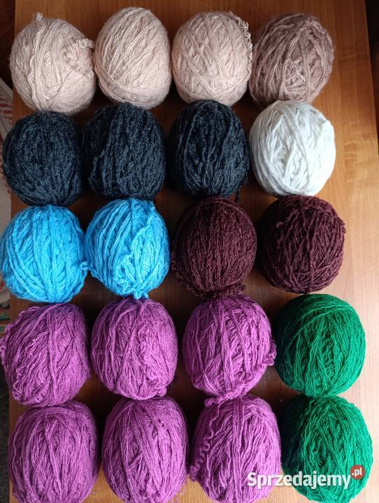 Kolorowa włóczka na szydełko na druty 20 kulek Kraków