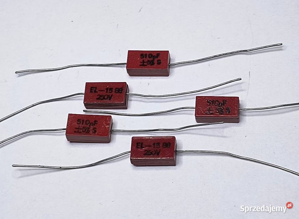 Kondensator mikowy 510pF 250V Unitra MIFLEX Gdańsk