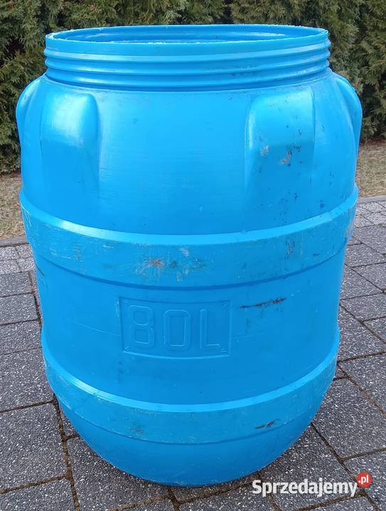 Beczka plastikowa 80l niebieska Zbylitowska Góra