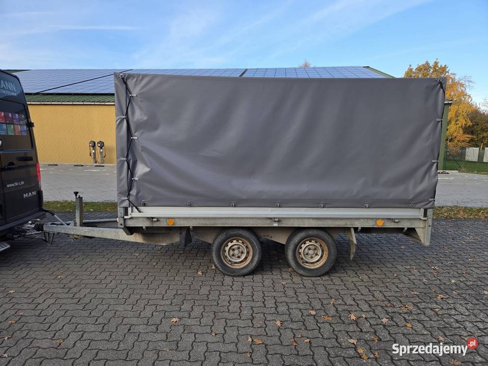 Przyczepka samochodowa SARIS Platforma Plandeka burtowe Chojnice