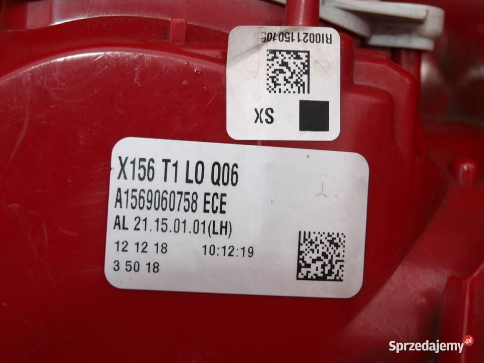 Mercedes GLA X156 W156 lampa lewa tył zwykła