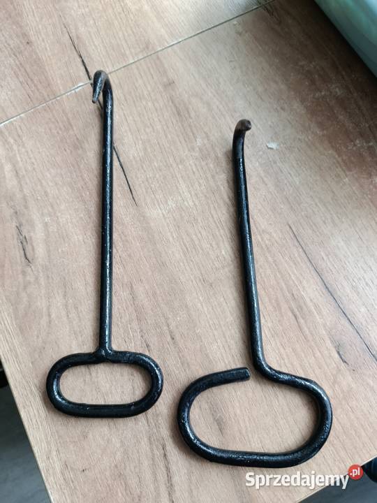Dwa haki do słomy do dekoracji zestaw metalowe zachodniopomorskie Choszczno