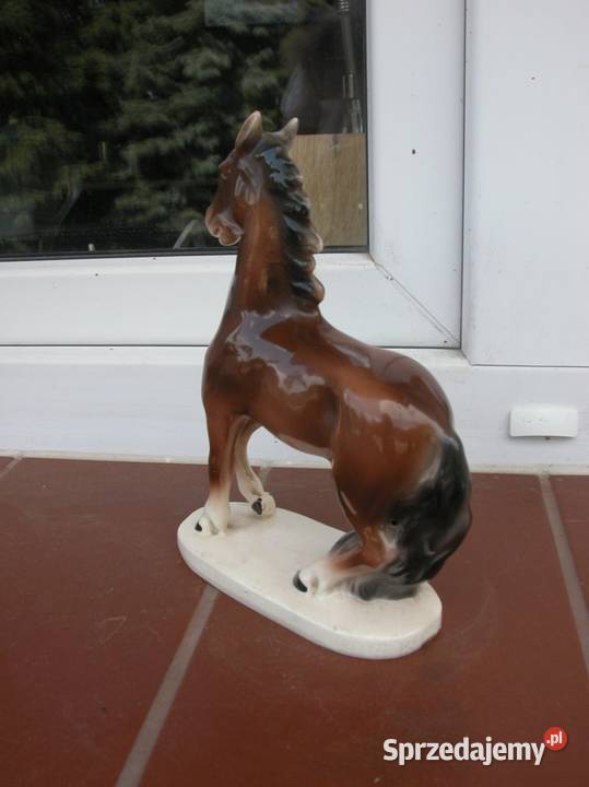 porcelanowa figurka koń Sitzendorf Dekoracje i ozdoby lubuskie Gorzów Wielkopolski