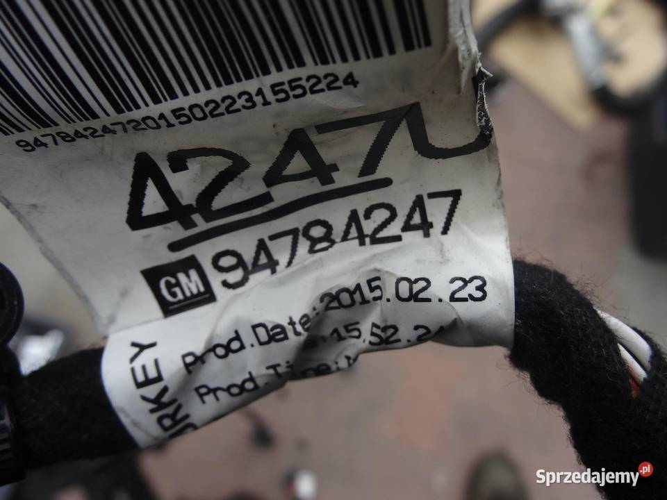 WIĄZKA INSTALACJA OPEL MOKKA A 16 CDTI 94784247