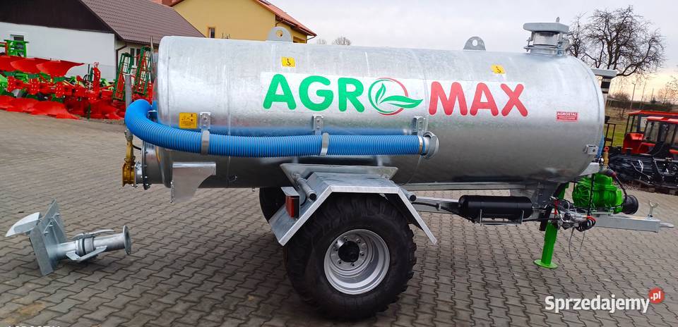 Wóz asenizacyjny beczkowóz 4000 1S AGROMAX ręki Beczkowozy Tarnogród