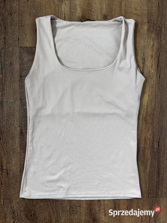Bluzka damska na ramiączkach L beżowa bluzka mazowieckie