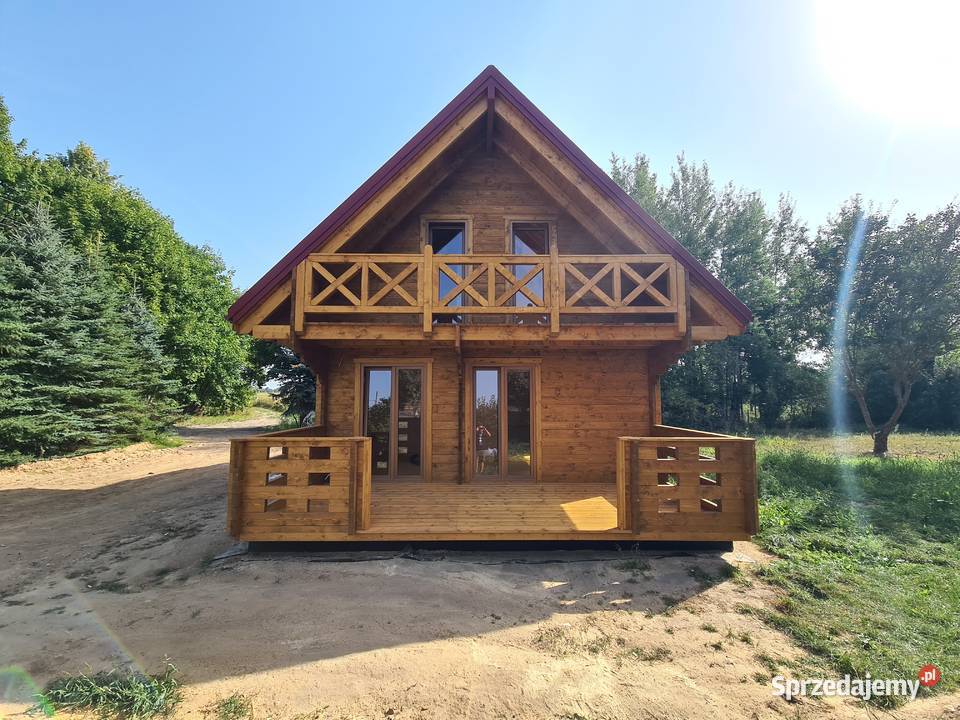 DREWNIANY DOMEK CAŁOROCZNY KAROLINA II 61 19 M2 Mrągowo sprzedam