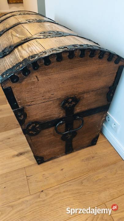Stara oryginalna skrzynia XVIII wieczna Łódź
