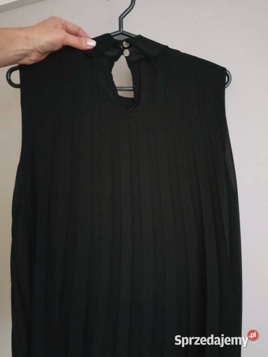 HIT bluzka czarna plisowana Paparazzi logo S M L Łapy