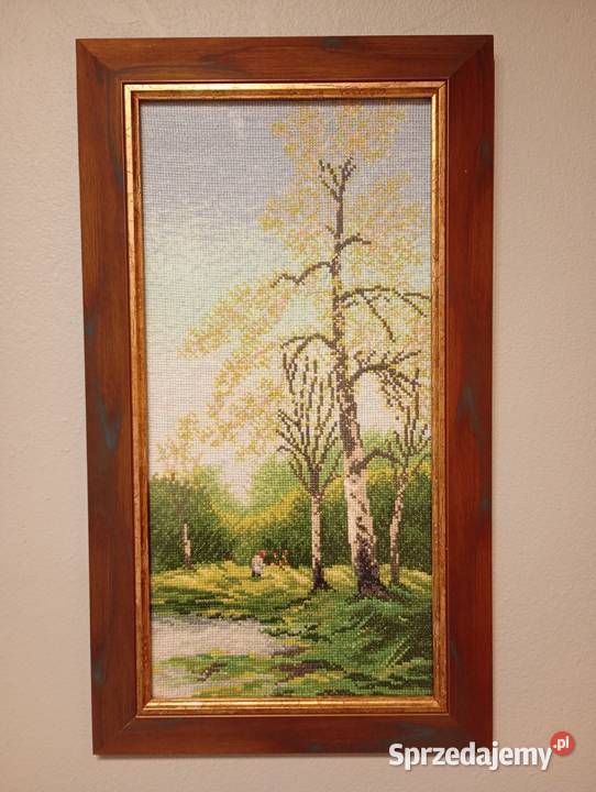 Obraz haft krzyżykowy w ramie podkarpackie Dębica