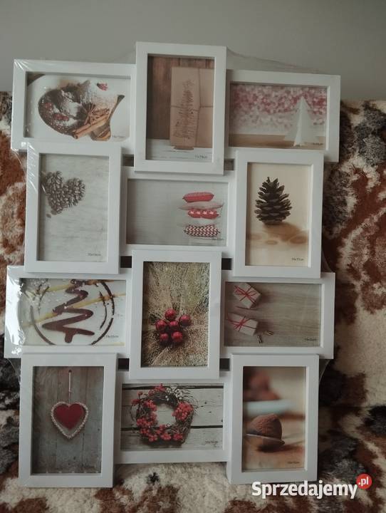Kolaż Galeria Zestaw 12 ramek na zdjęcia biały Częstochowa