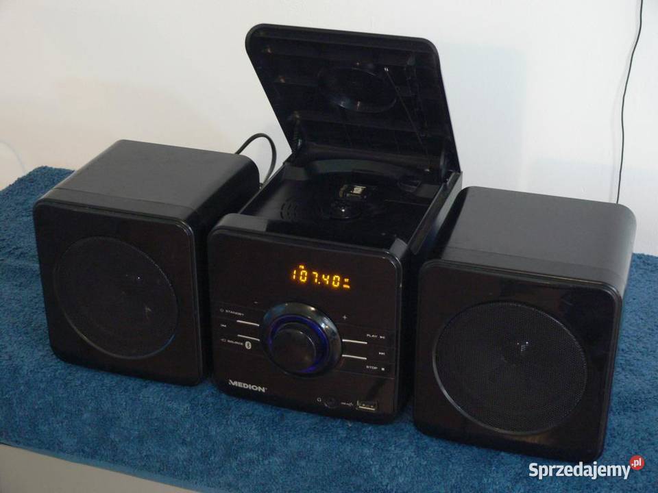 Wieża Medion z kolumnami CD USB mp3 BT WYSYŁKA Jasło