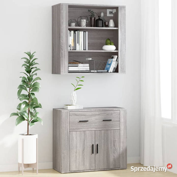 Szafka ścienna szary dąb sonoma 80x33x80