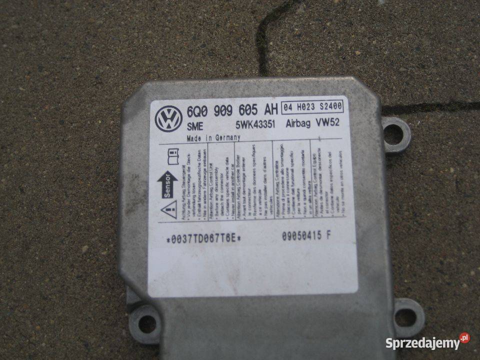 vw caddy 0314r sensor poduszek powietrznych osobowe Rakoniewice sprzedam