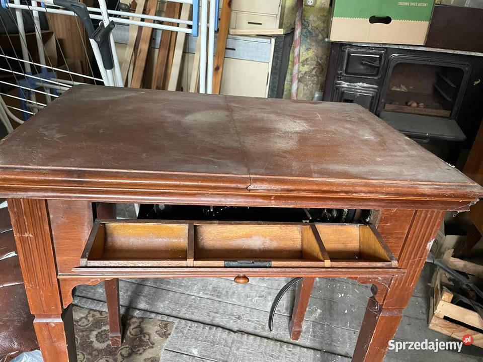 STARE 2 Maszyny SINGER ze STOLICZKAMI KOMPLETNE Antyki Andrespol