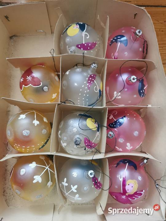 Bombki PRL 11 sztuk Lębork