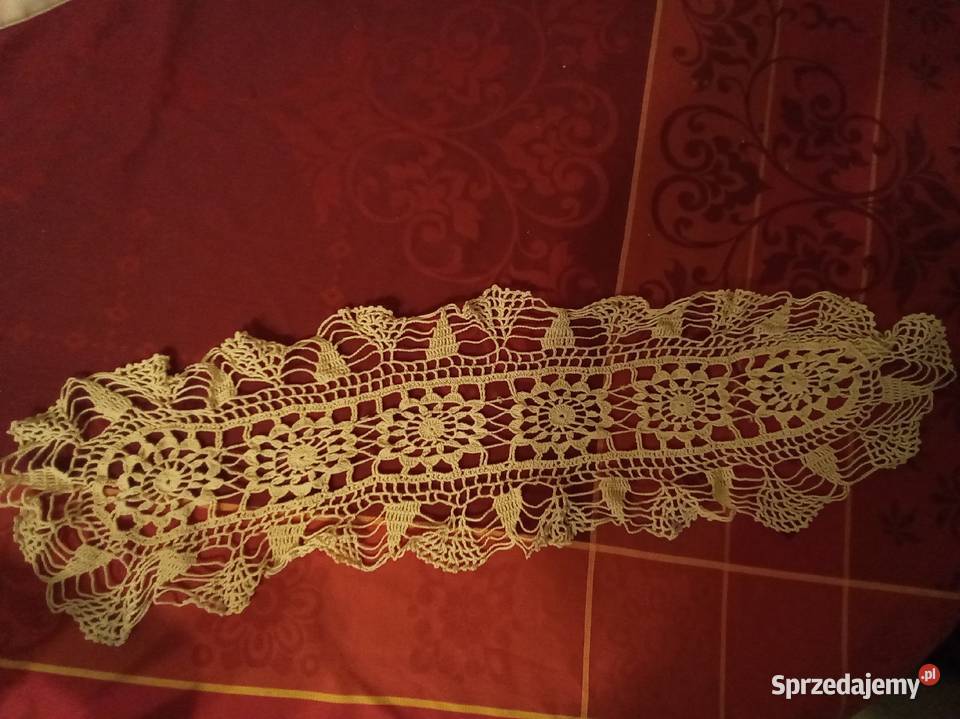 Długa serweta PRL Serwety i serwetki mazowieckie Warszawa