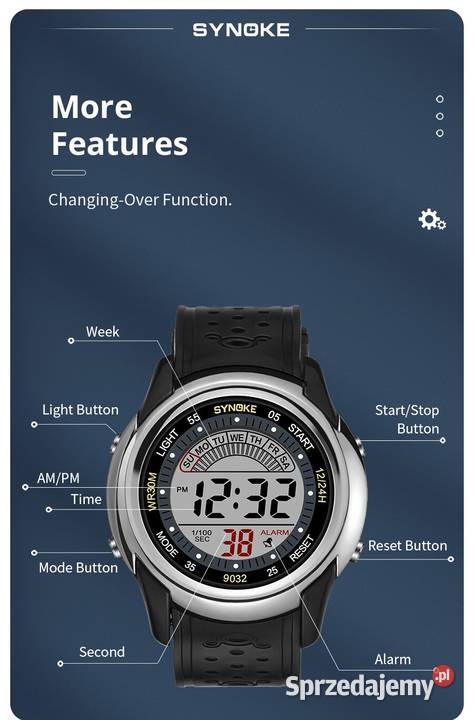 Zegarek elektroniczny męski damski cyforwy LED Gorzów Wielkopolski