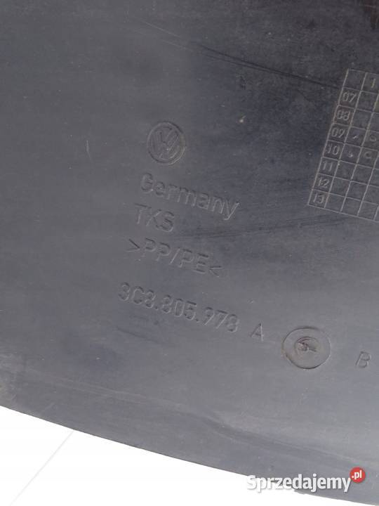 NADKOLE PRAWY PRAWE PRZÓD PRZEDNIE VW PASSAT CC Nadkola