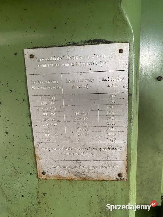 szlifierkę waldrich coburg 3010s2530 Produkcja