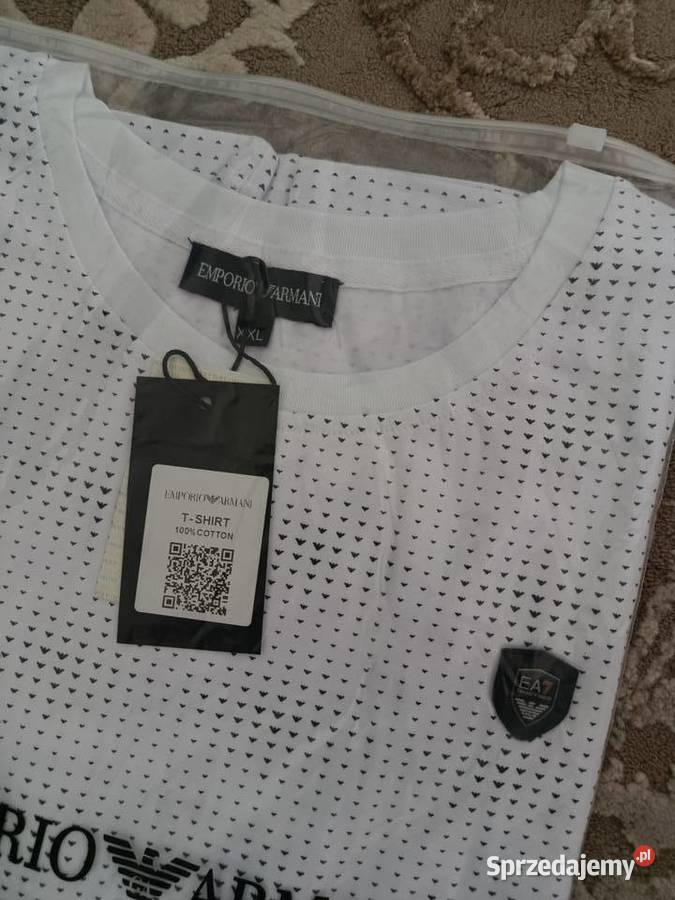 Tshirt męski Emporio Armani elegancki małe logo Białystok