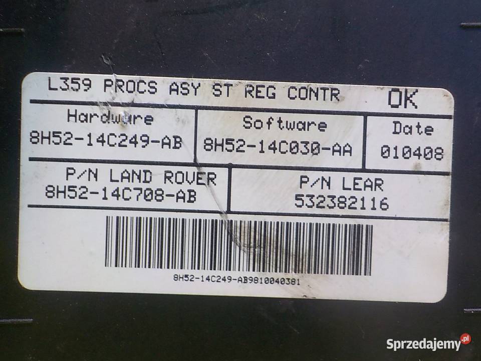 LAND ROVER FREELANDER II 06r modul fotela prawy