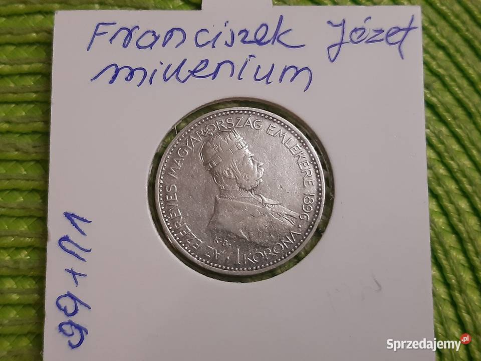 moneta srebrna Węgier z 1896r