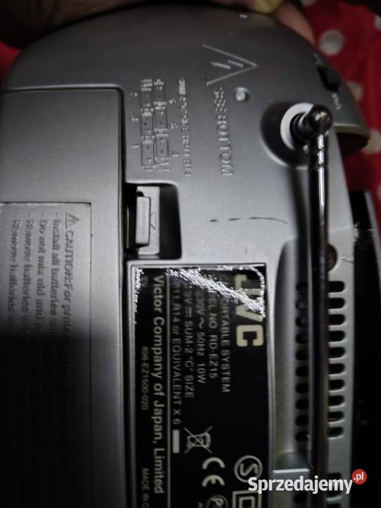 SPRAWNE Boombox Radio CD JVC RDEZ15 MP3 Radioodtwarzacze Krotoszyn