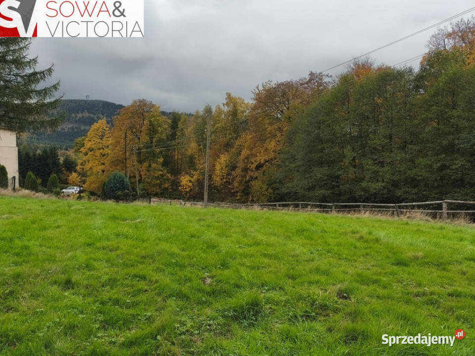 Widokowa działka budowlana wszystkie media dolnośląskie Boguszów-Gorce