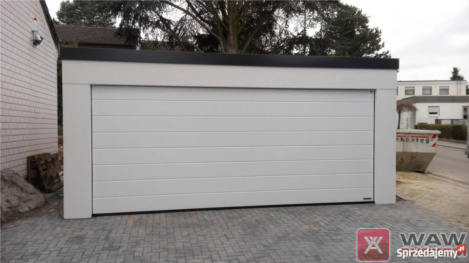 Garaże tynkowane garaż wolnostojący Wrocław