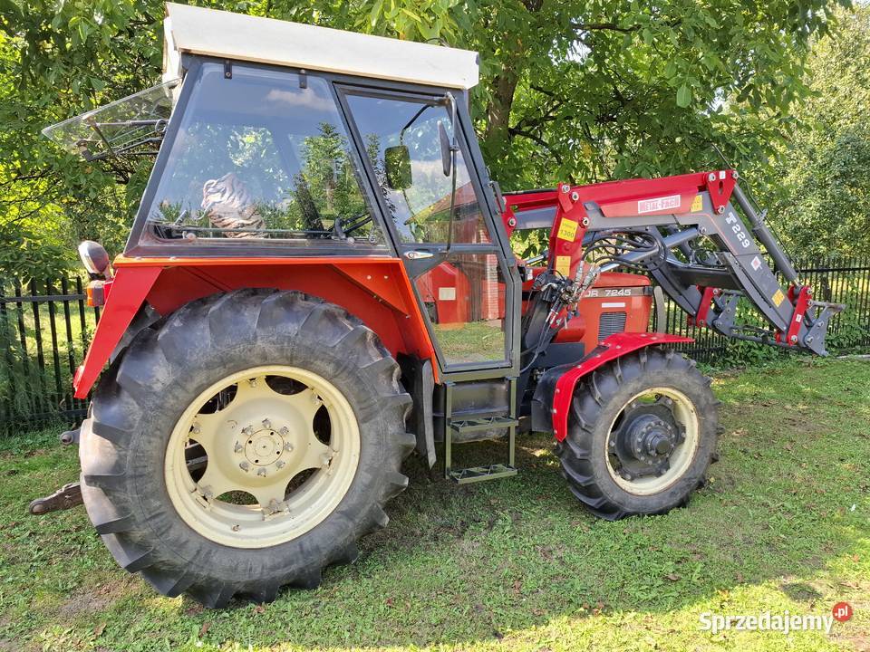 Zetor 7245 z ładowaczem tur MetalFach T2291 Kabina Zetor Maciejowice