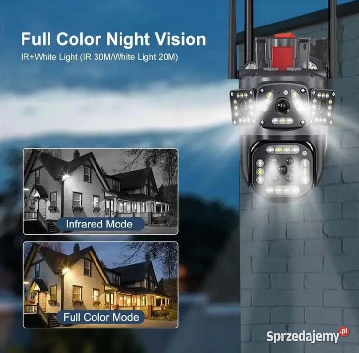 Kamera zewnętrzna 6K 12MP fullHD 2 obiektywy 3