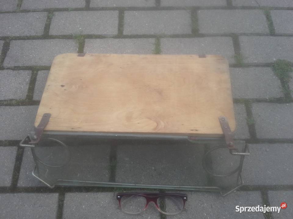 Lustro łazienkowe z półeczką PRL Meble mazowieckie