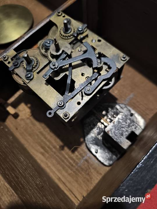Zabytkowy zegar na części mechanizm wahadło Radomsko sprzedam