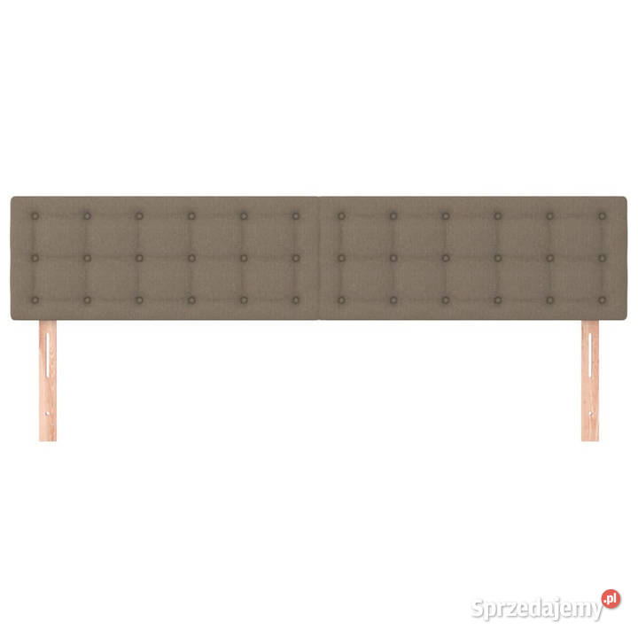 Zagłówki do łóżka 2 taupe 100x5x7888 tkanina Ramy i stelaże sprzedam